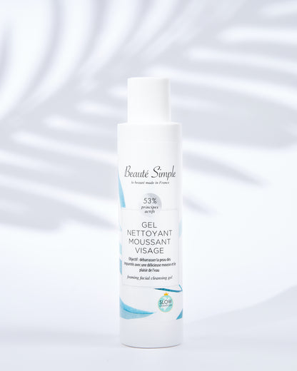 gel nettoyant moussant visage